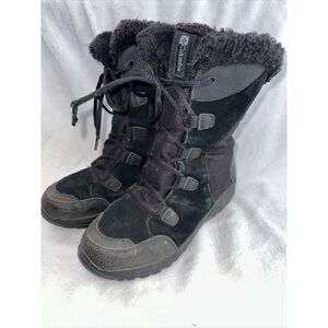Women's Columbia‎ Ice Maiden II Waterproof Snow Boots Winter Shoes Size 9 Black